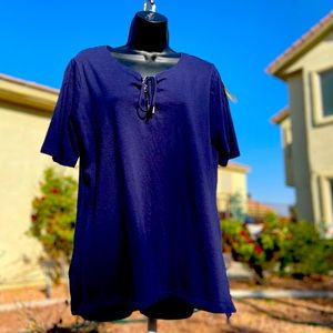 Xtra Large Navy Blue Michael Kors Blouse
